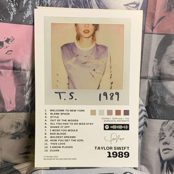 Taylor Swift The Eras Tour Poster Set with awesome Swag, charm, bracelet & more - Picture 10 of 11